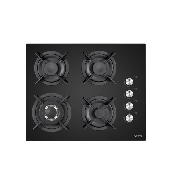 Vestel AO-65104 SDG-DW 65 cm 4 Gözü Gazlı (1 Gözü Wok'lu) Ankastre Ocak